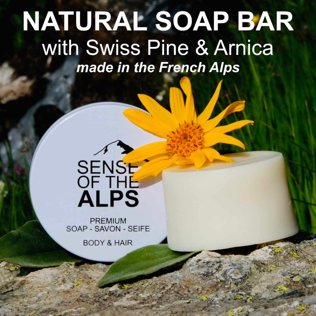 Natural soap with 7 Alpine plants