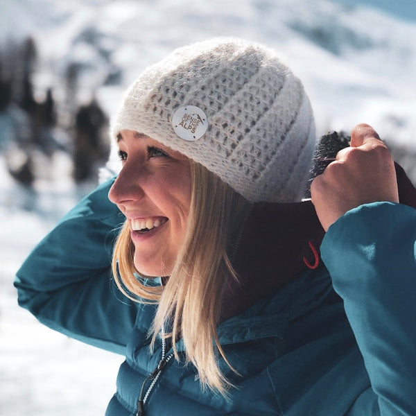 Mohair wool beanie Sense of the Alps